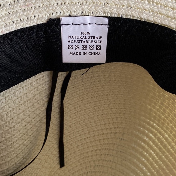 Straw Beach Hat “Happily Ever After “ - Picture 3 of 6